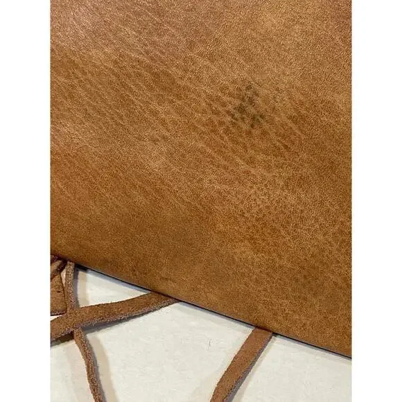 Trendy Brown Faux Leather Envelope Clutch - Picture 5 of 5